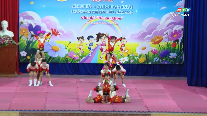 Gần 300 trẻ mầm non tham gia Hội thi Aerobic – Aerobic Dance tại phường An Phú- Ảnh 2.