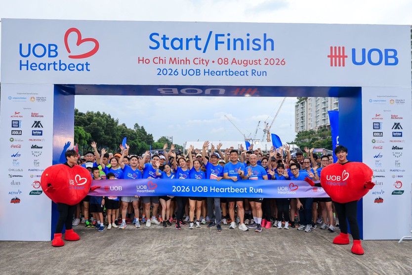 Giải chạy UOB Heartbeat Run 2026 gây quỹ hơn 950 triệu đồng hỗ trợ giáo dục số cho trẻ em - Ảnh 1.