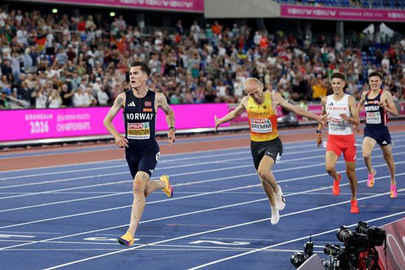 Jakob Ingebrigtsen trở lại ấn tượng, giành HCV 5.000m Châu Âu - Ảnh 1.