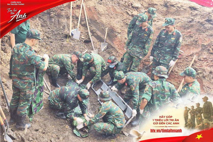 Phát hiện, quy tập thêm 25 bộ hài cốt liệt sĩ tại Khu B và 09 bộ di vật kèm theo - Ảnh 1.