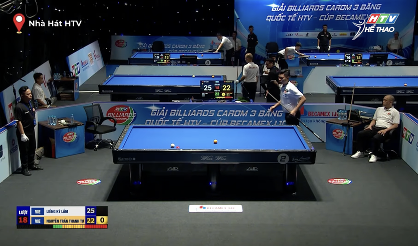 Kết thúc vòng loại giải Billiards Carom 3 băng quốc tế HTV - Cúp Becamex IJC - Ảnh 1.