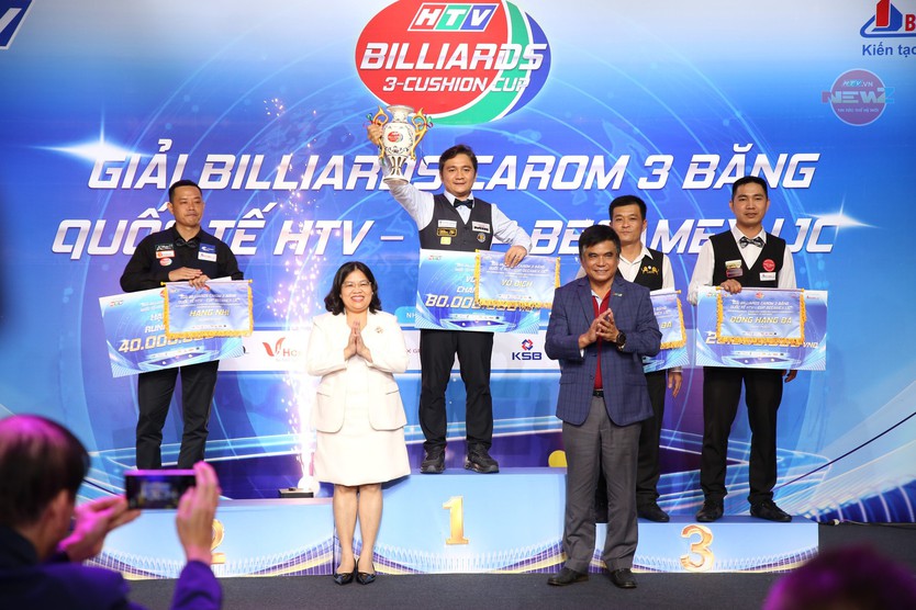 Tay cơ Trần Thanh Lực lên ngôi vô địch Giải Billiards Carom 3 băng Quốc tế HTV 2026 - Cúp Becamex IJC- Ảnh 1.