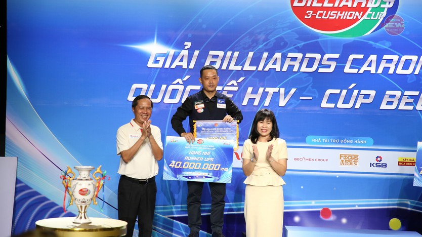 Tay cơ Trần Thanh Lực lên ngôi vô địch Giải Billiards Carom 3 băng Quốc tế HTV 2026 - Cúp Becamex IJC- Ảnh 2.