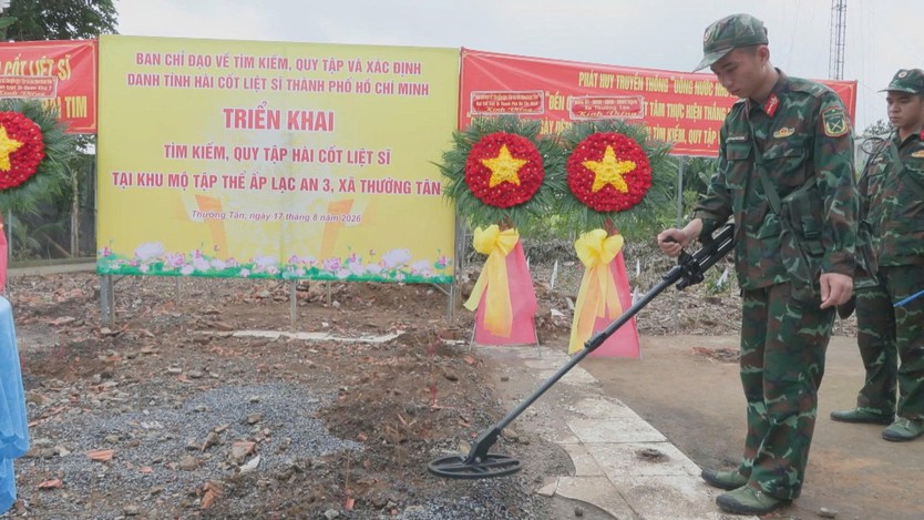 Nỗ lực tìm kiếm hài cốt 5 liệt sĩ hy sinh trong kháng chiến chống Mỹ - Ảnh 7.