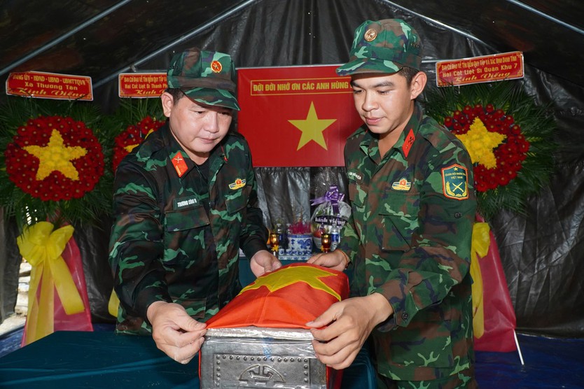 Tìm thấy 3 bộ hài cốt liệt sĩ tại xã Thường Tân - Ảnh 1.