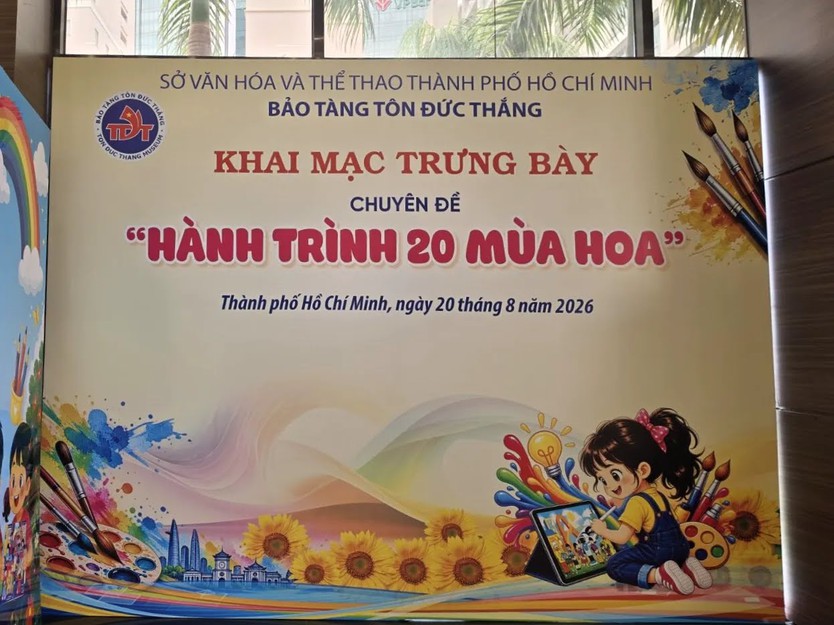 Triển lãm “Hành trình 20 mùa hoa” - Lan tỏa tình yêu di sản qua nét vẽ thiếu nhi - Ảnh 3.