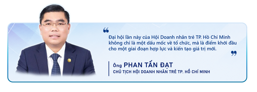 Tân Chủ tịch Hội Doanh nhân Trẻ TP. Hồ Chí Minh: "Một Ban Chấp hành mạnh chưa đủ, phải là sức mạnh của toàn thể hội viên" - Ảnh 2.