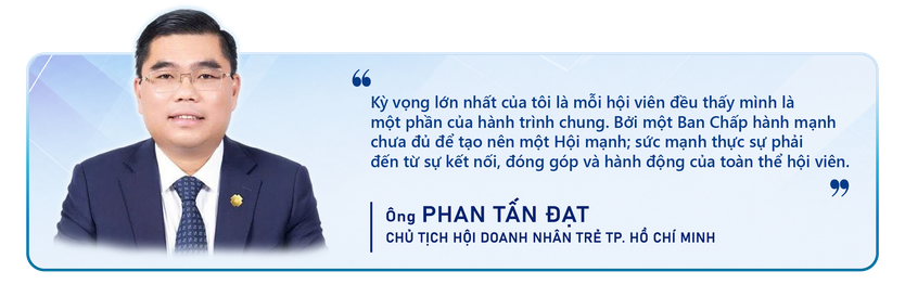 Tân Chủ tịch Hội Doanh nhân Trẻ TP. Hồ Chí Minh: "Một Ban Chấp hành mạnh chưa đủ, phải là sức mạnh của toàn thể hội viên" - Ảnh 4.