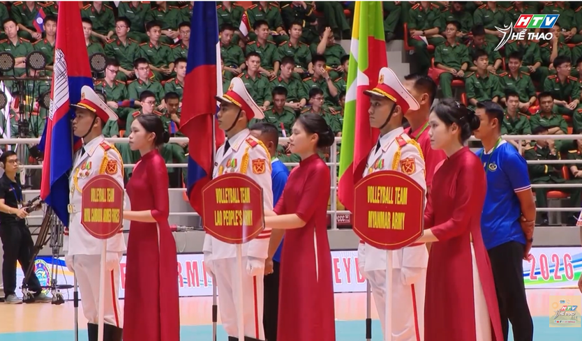Khai mạc Giải bóng chuyền Quân đội các nước ASEAN mở rộng - Ảnh 4.