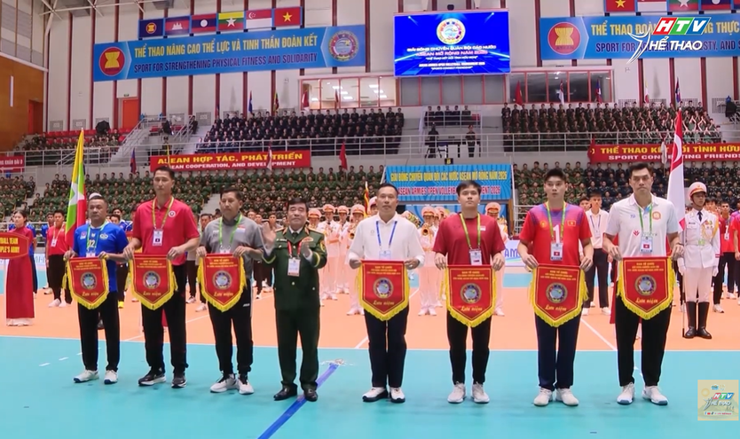 Khai mạc Giải bóng chuyền Quân đội các nước ASEAN mở rộng - Ảnh 1.