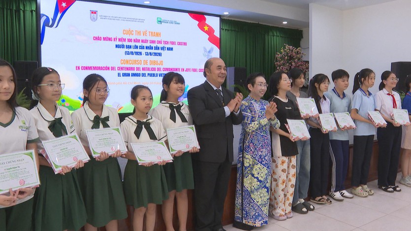 TP. Hồ Chí Minh - Nắm tay bè bạn: Mối tình Việt Nam - Cuba trong mắt trẻ em - Ảnh 3.