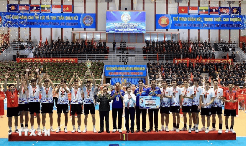 Bế mạc Giải bóng chuyền Quân đội các nước ASEAN mở rộng 2026 - Ảnh 1.