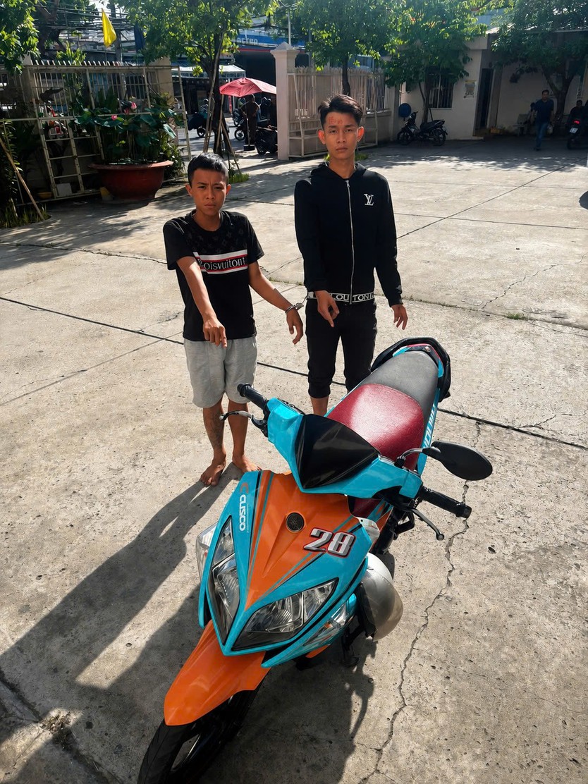 Bắt nhanh 2 đối tượng cướp giật tài sản của cụ bà 73 tuổi - Ảnh 1.