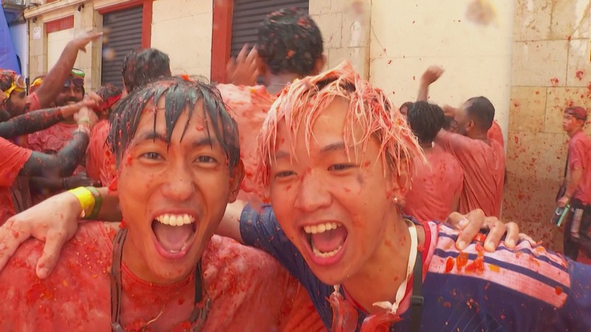 Tây Ban Nha: Đại chiến ném cà chua Tomatina - Ảnh 7.