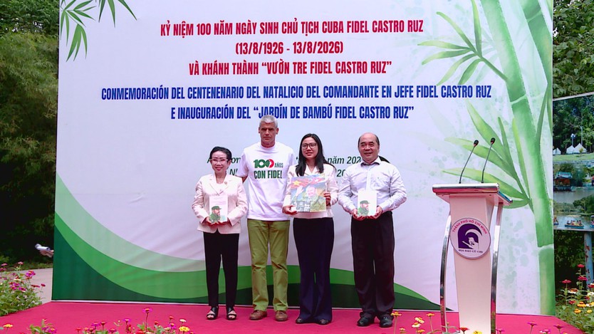 Khánh thành “Vườn tre Fidel Castro” tại Địa đạo Củ Chi: Gieo mầm xanh tình hữu nghị Việt Nam - Cuba- Ảnh 1.