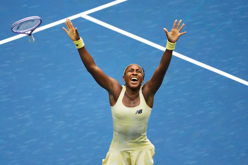 US Open: Coco Gauff ngược dòng vào bán kết, chạm trán tân số 1 thế giới Elena Rybakina - Ảnh 1.