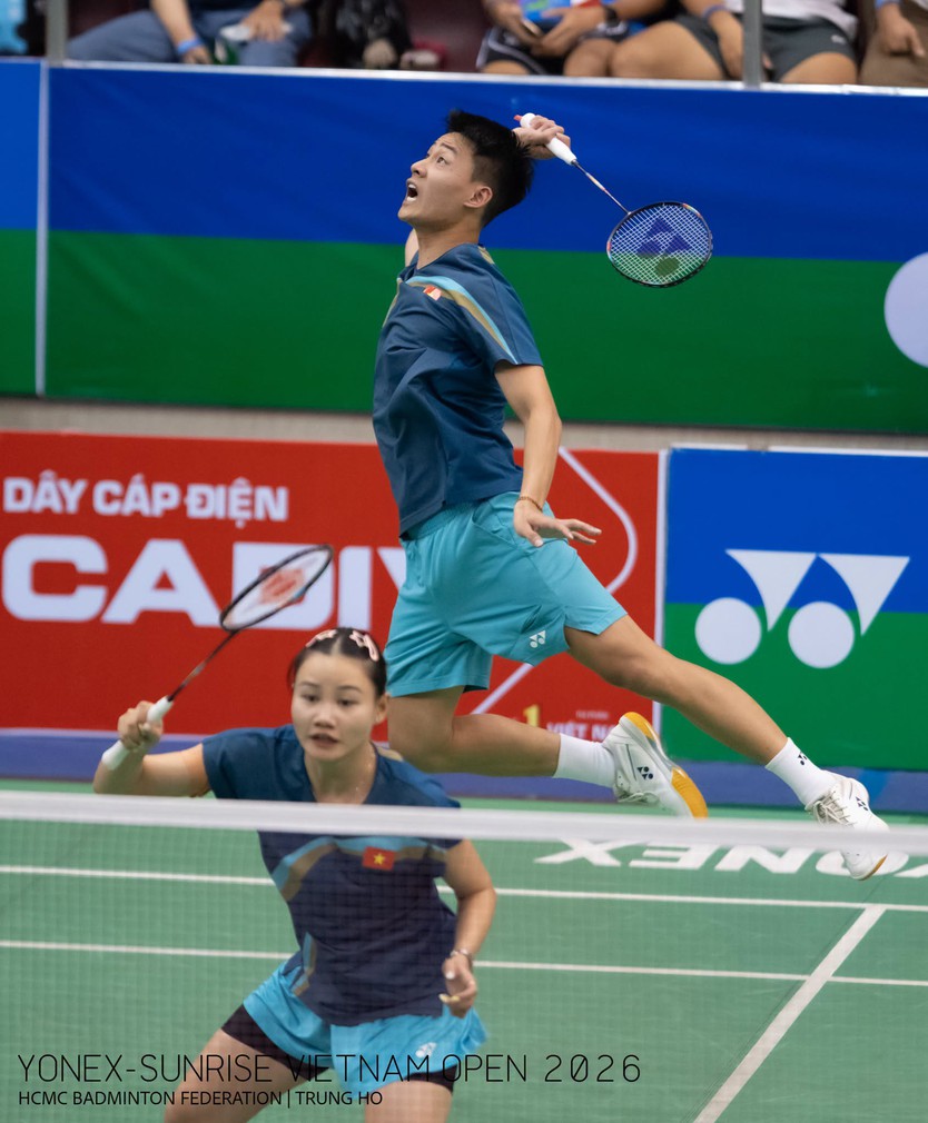 Các tay vợt Việt Nam dừng bước ở tứ kết Giải cầu lông Việt Nam Open - Ảnh 1.