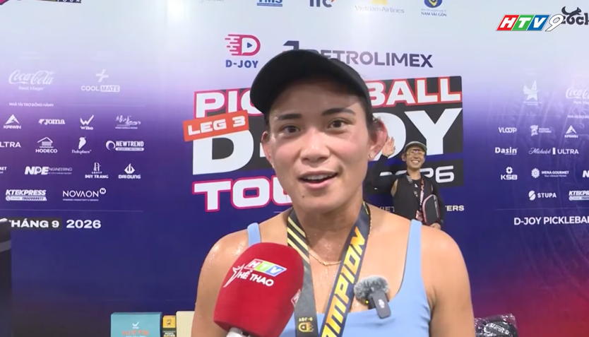 Trang Huỳnh ghi dấu ấn tại Chặng 3 Giải Pickleball D-Joy Tour 2026- Ảnh 1.