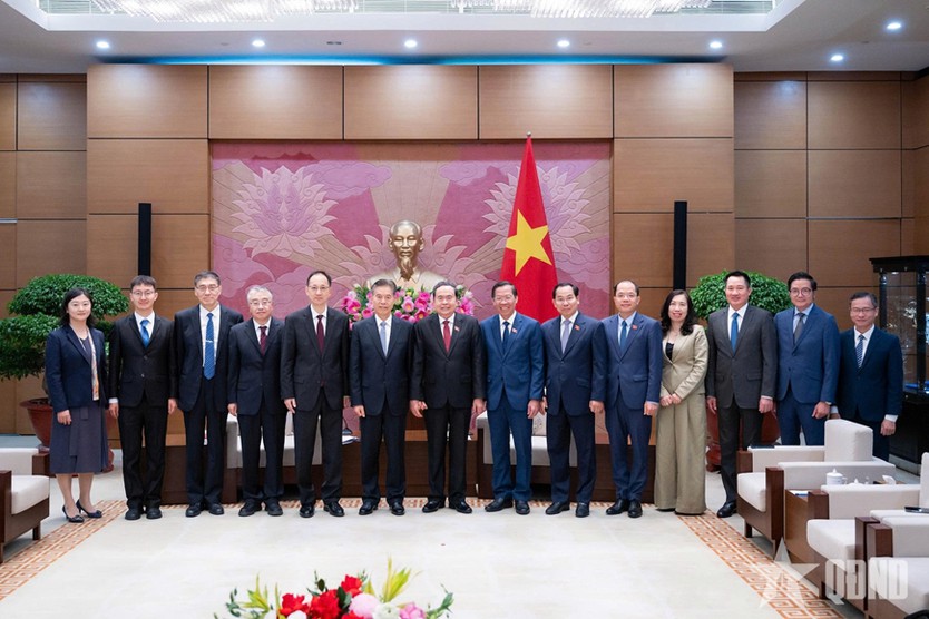Chủ tịch Quốc hội Trần Thanh Mẫn tiếp đoàn đại biểu Trung Quốc - Ảnh 3.