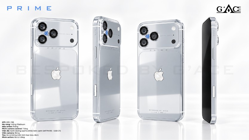 Nhà chế tác Thắng Eric công bố iPhone 18 Pro Bespoke đầu tiên thế giới: Bộ sưu tập G'Ace Prime cùng tuyệt tác Master Diamond- Ảnh 5.
