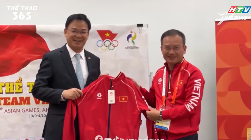 Chủ tịch Ủy ban Olympic Việt Nam động viên Đoàn thể thao trước thềm ASIAD 20- Ảnh 6.