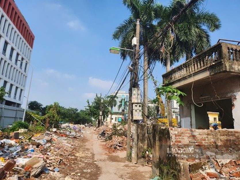 Tuyến Phạm Hùng - Lê Đức Thọ dần thông tuyến sau nhiều năm vướng mặt bằng - Ảnh 1.