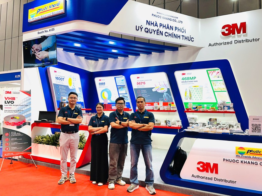 Phước Khang mang giải pháp ngành keo, băng keo và vật liệu kĩ thuật công nghiệp đến VietnamPrintPack 2026 - Ảnh 2.