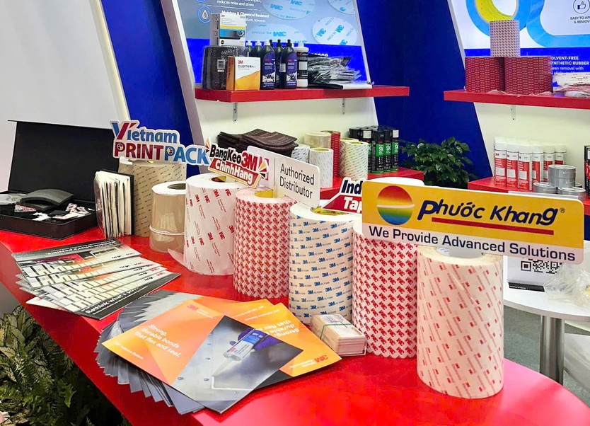 Phước Khang mang giải pháp ngành keo, băng keo và vật liệu kĩ thuật công nghiệp đến VietnamPrintPack 2026 - Ảnh 1.