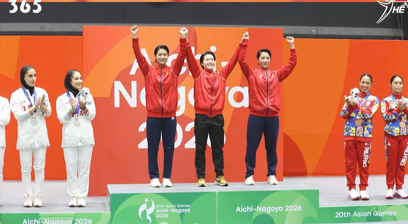 Karate Việt Nam giành HCV Kata đồng đội nữ tại ASIAD 20 - Ảnh 2.