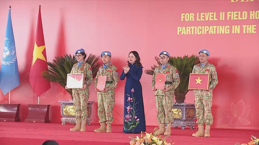 Lực lượng giữ gìn hòa bình Việt Nam sẵn sàng lên đường thực hiện sứ mệnh Liên hợp quốc - Ảnh 3.