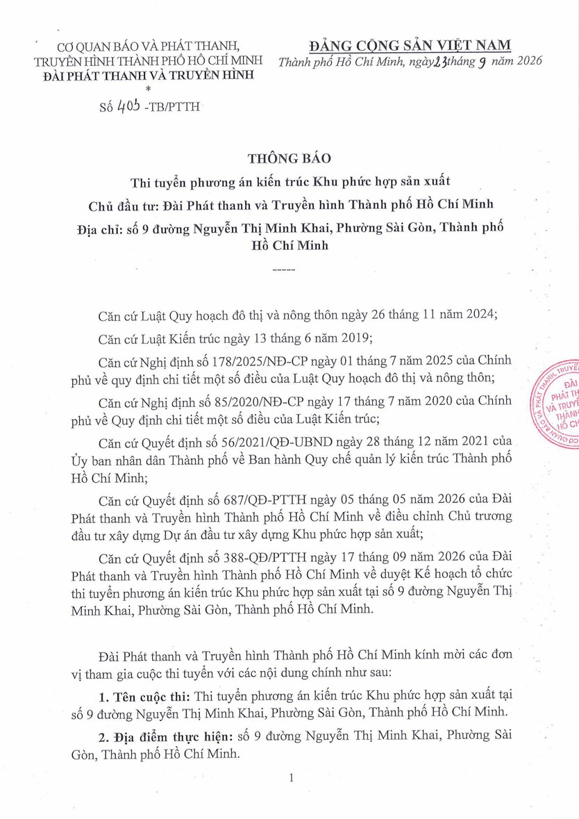 Khởi động cuộc thi thiết kế kiến trúc Khu phức hợp sản xuất Đài Phát thanh và Truyền hình- Ảnh 2.