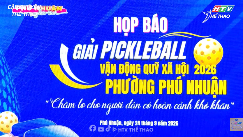 Giải Pickleball phường Phú Nhuận 2026 gây quỹ chăm lo người nghèo- Ảnh 1.