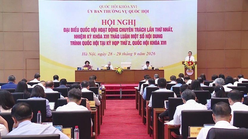 Toàn cảnh Hội nghị đại biểu Quốc hội hoạt động chuyên trách lần thứ nhất - Ảnh 1.