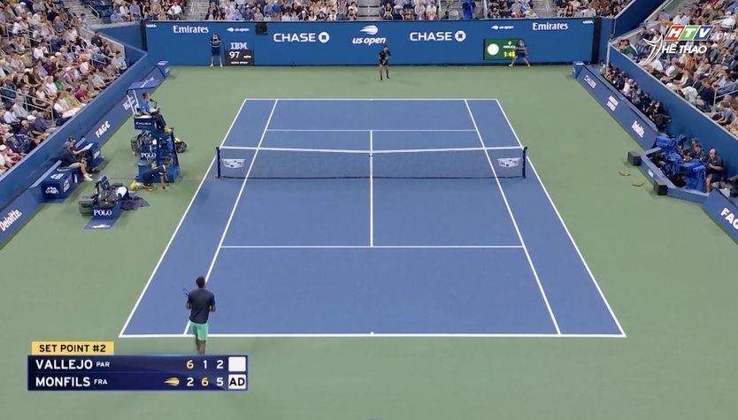 Gael Monfils tỏa sáng ngoạn mục trong ngày sinh nhật tuổi 40 tại US Open - Ảnh 1.