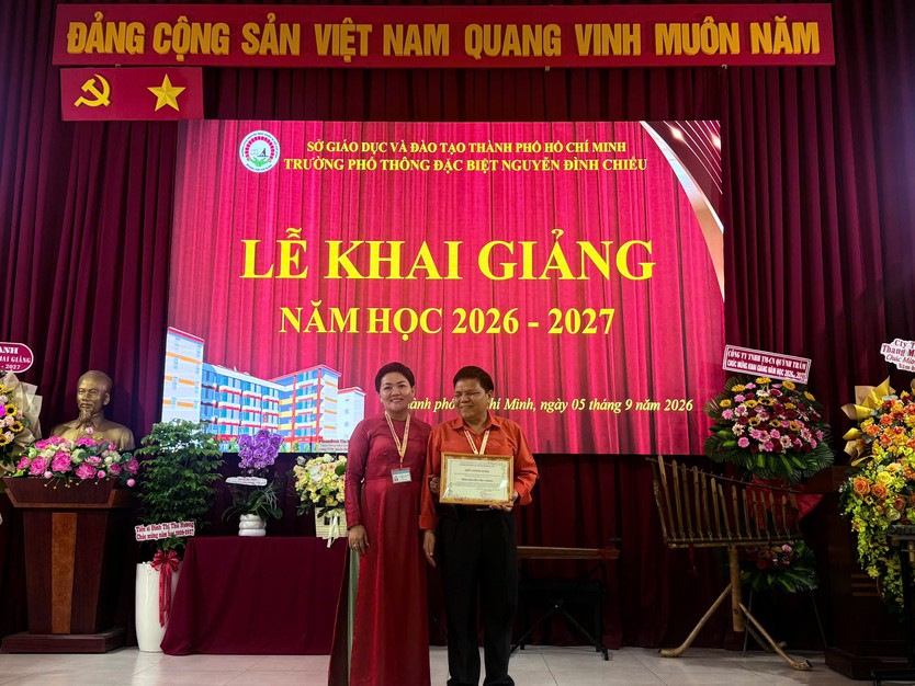 Lễ khai giảng đặc biệt tại Trường Phổ thông Đặc biệt Nguyễn Đình Chiểu - Ảnh 10.