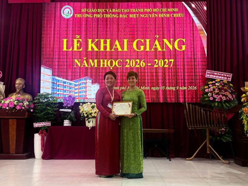Lễ khai giảng đặc biệt tại Trường Phổ thông Đặc biệt Nguyễn Đình Chiểu - Ảnh 13.