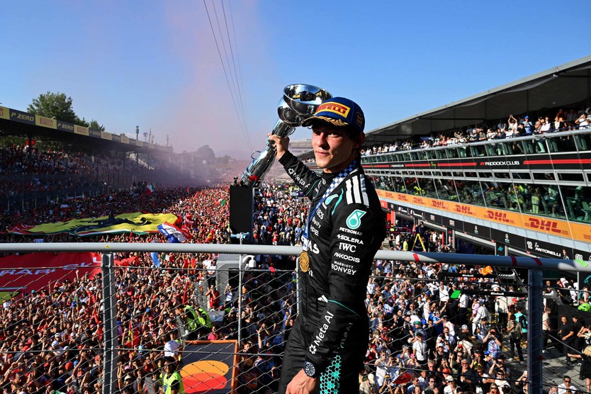 Kimi Antonelli được ví như “A.I.”, tiến gần ngôi vô địch F1 sau chiến thắng tại Monza - Ảnh 1.