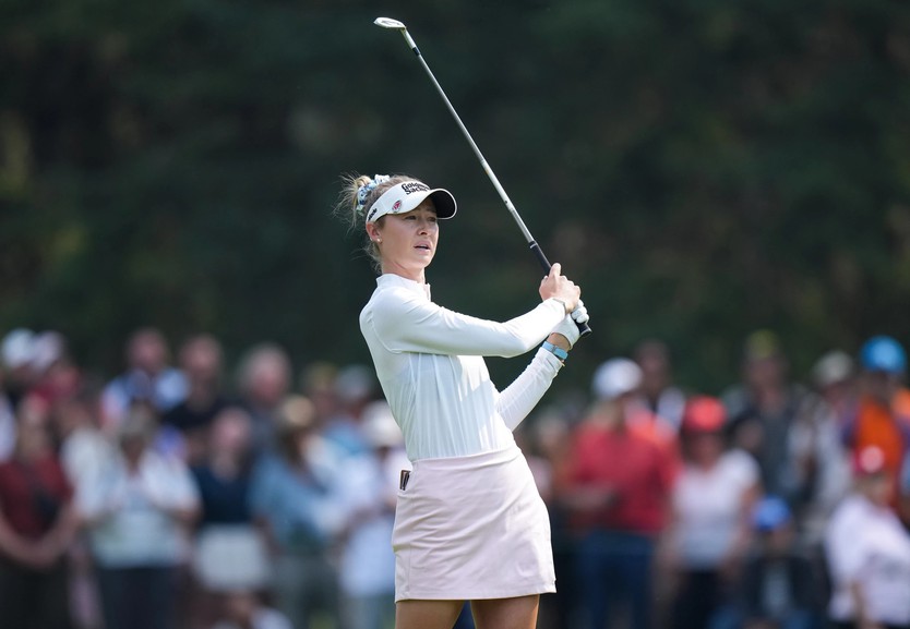 Nelly Korda dẫn đầu tuyển Mỹ hướng đến chiến thắng Solheim Cup trên sân khách - Ảnh 1.