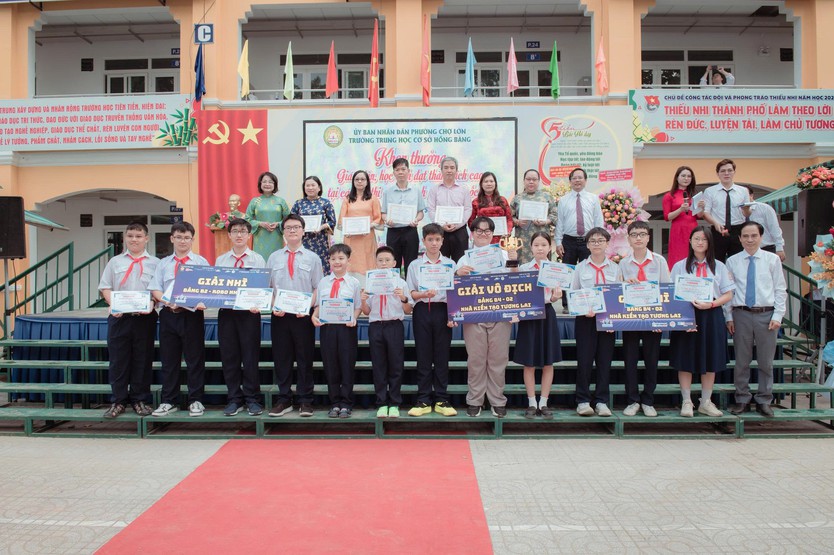 Trường THCS Hồng bàng chào đón 717 học sinh lớp 6 trong năm học mới- Ảnh 1.