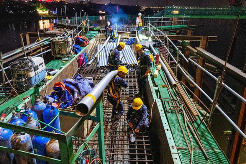 Cầu Trần Hưng Đạo - biểu tượng kiến trúc bắc qua sông Hồng- Ảnh 5.
