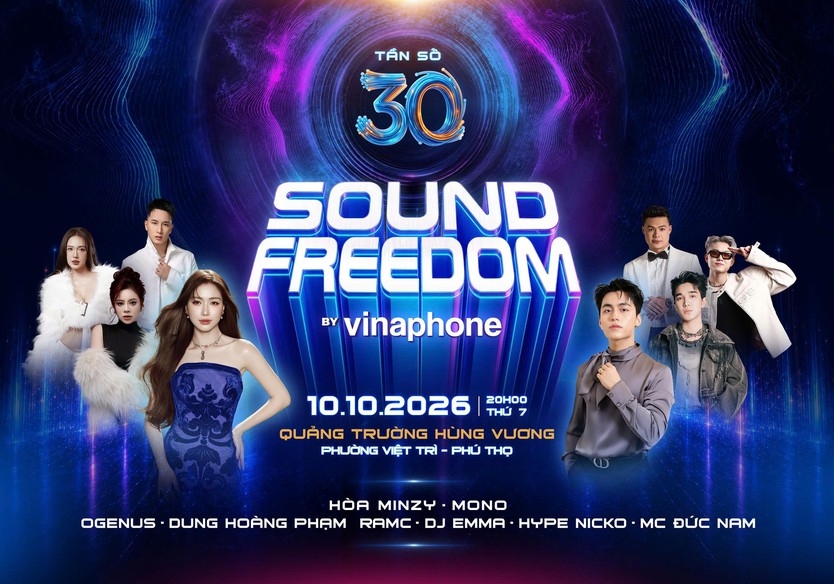 Sound Freedom by VinaPhone 2026 trở lại: “Tần số 30” khuấy động hành trình kỷ niệm 30 năm VinaPhone - Ảnh 1.