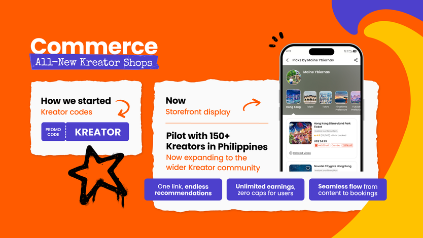 Klook ra mắt Kreator Shops, mở rộng cơ hội kiếm thu nhập cho nhà sáng tạo nội dung - Ảnh 3.