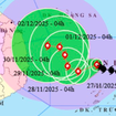 Bão số 15 mạnh lên, giật tới cấp 15, đổi hướng từ ngày 28/11