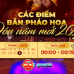 NewZgraphic: Các điểm bắn pháo hoa đón năm mới 2026