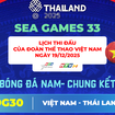 Trực tiếp Chung kết bóng đá Nam Việt Nam - Thái Lan tại SEA Games 33