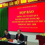 Họp báo thông tin kết quả Đại hội Đại biểu Đảng bộ TP. Hồ Chí Minh lần thứ I