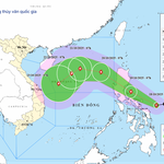 Bão Fengshen mạnh lên, hướng về Biển Đông