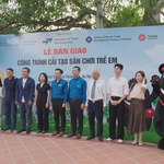 Từ tranh vẽ của học sinh, "sân chơi xanh" đầy màu sắc thành hình