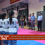 Lãnh đạo Trung tâm Huấn luyện Thể thao Quốc gia TP. Hồ Chí Minh tiếp lửa đội tuyển quyền Taekwondo Việt Nam trước thềm SEA Games 33