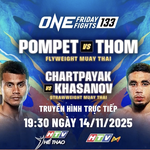 ONE Friday Fights 133: Pompet đối đầu Gregor Thom là trận đấu tâm điểm